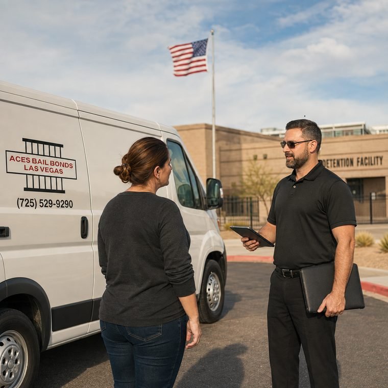 Mobile Bail Agent Service assistance from Aces Bail Bonds Las Vegas.